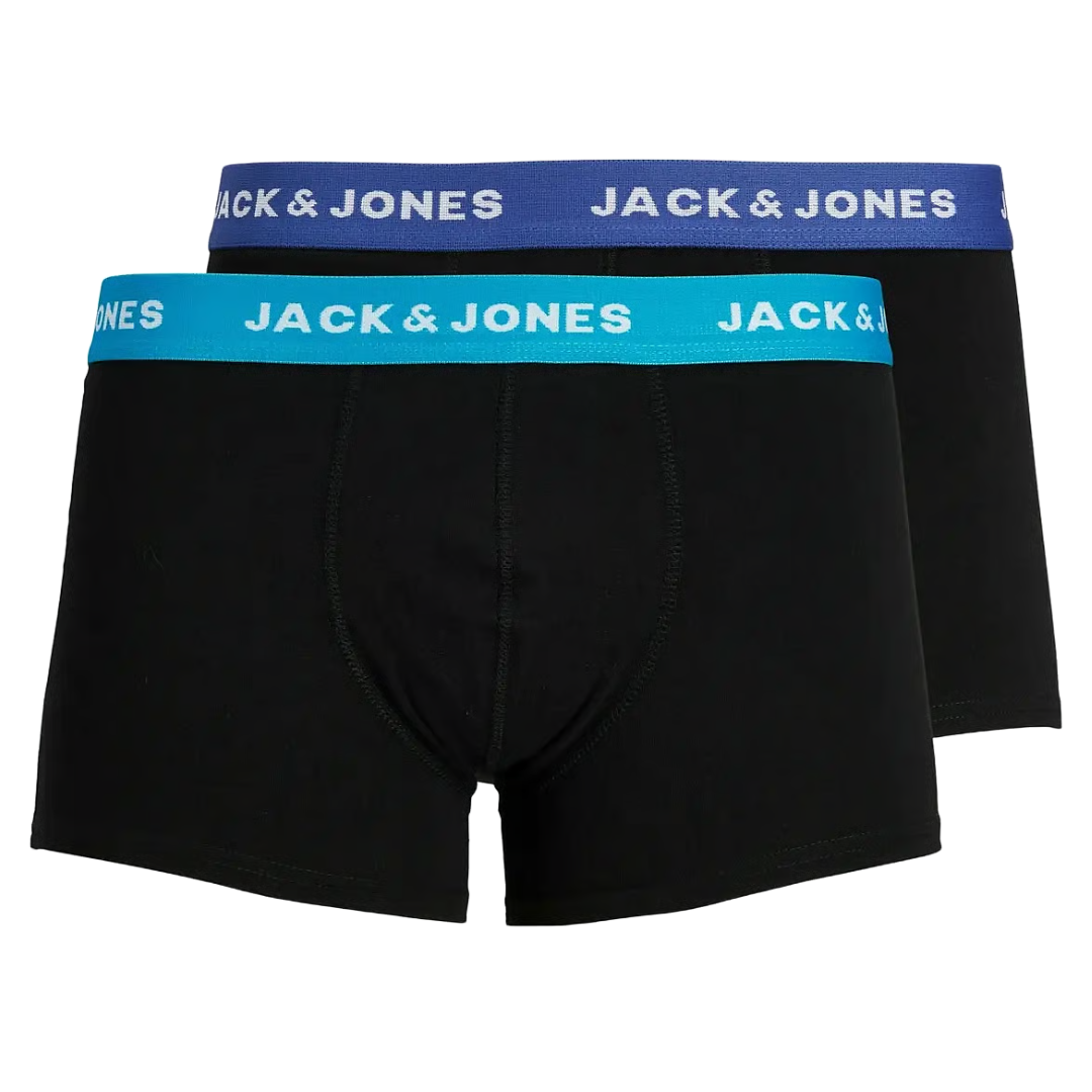 J&J Crne Muške Bokserice JACRICH TRUNKS 2 PACK NOOS